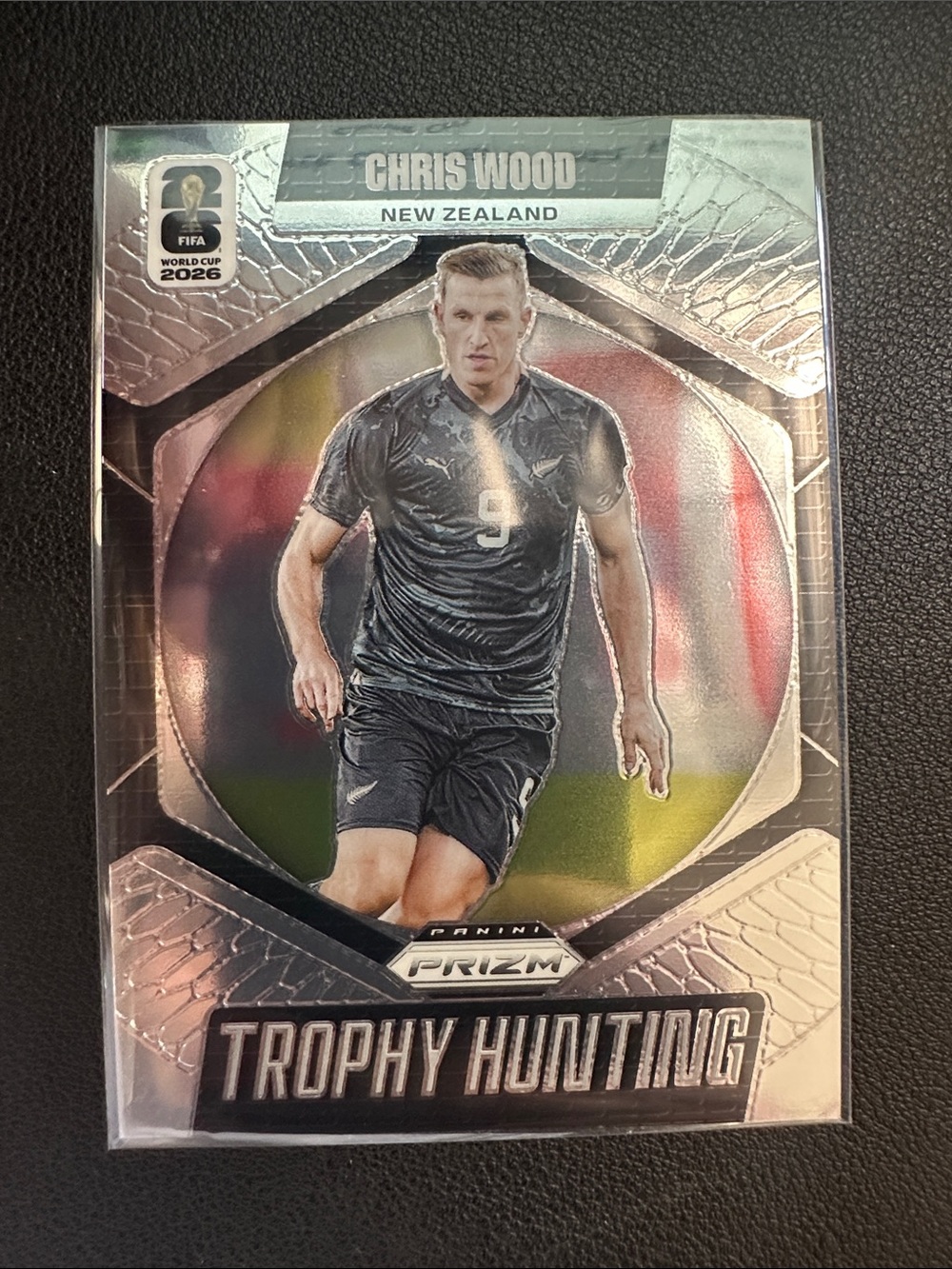 Panini Prizm Chris Wood Soccer Card - Black & Silver Accents